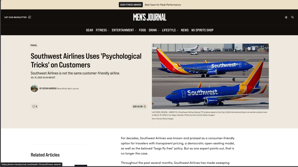 Punchy PR client featured in Men's Journal