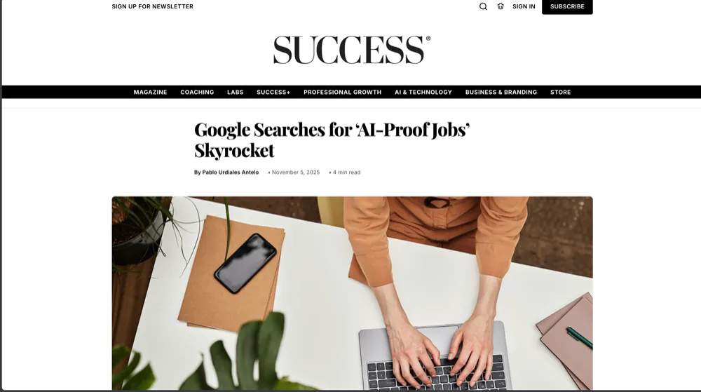 Punchy PR client featured in Success.com