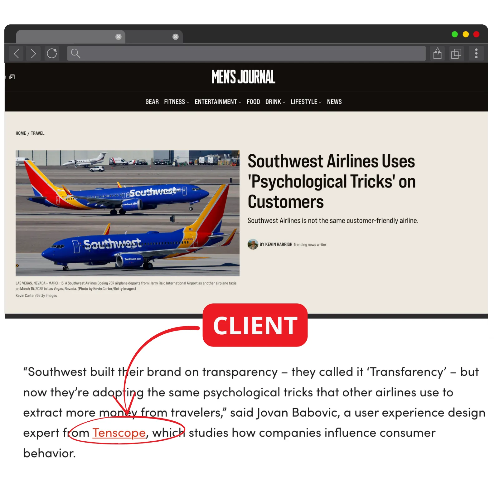 Reactive PR example: client coverage
