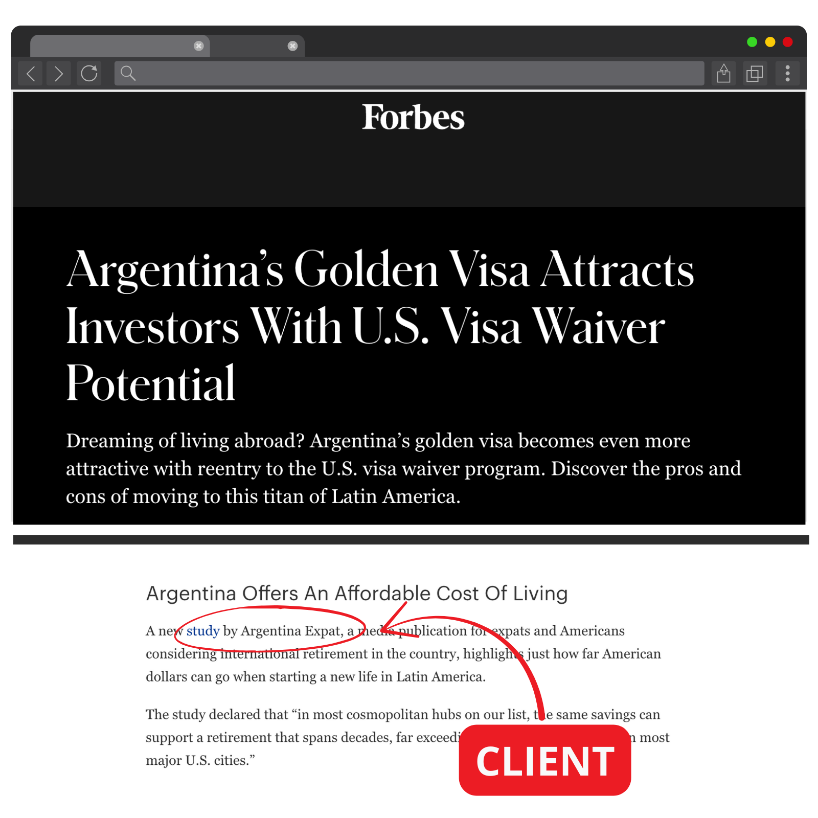 Data Campaigns example: real client coverage